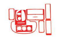 Volkswagen Polo 1994–2001 Instrumentbordspaneler 1994-1999 (rød) foto 1