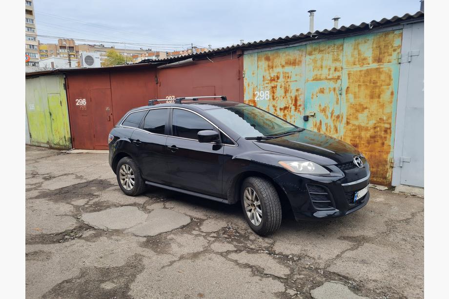 Mazda CX-7 2006–2012 Lastbøjler til faste monteringspunkter, låsbare Wingbar V3 (2 stk.) Image