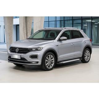 Sidetrin Allmond Grey (2 stk., aluminium) Volkswagen T-Roc 2017–2025 foto 1