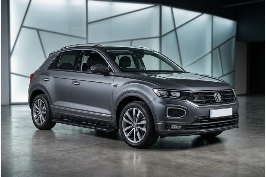 Volkswagen T-Roc 2017–2025 Allmond Black sidetrin (2 stk., aluminium) Image