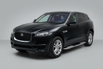 Jaguar F-PACE 2016– Sidetrin Tayga V2 (2 stk., aluminium) foto 1