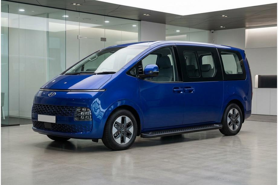 Hyundai Staria 2021– Allmond Black sidetrin (2 stk., aluminium) Image