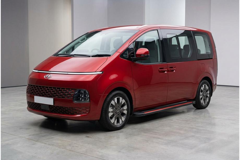 Hyundai Staria 2021– Sidetrin Maya Red (2 stk., aluminium) Image