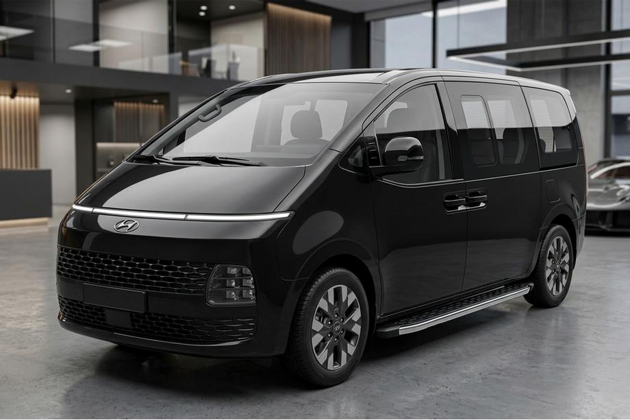 Hyundai Staria 2021– BlackLine sidetrin (2 stk., aluminium) Image