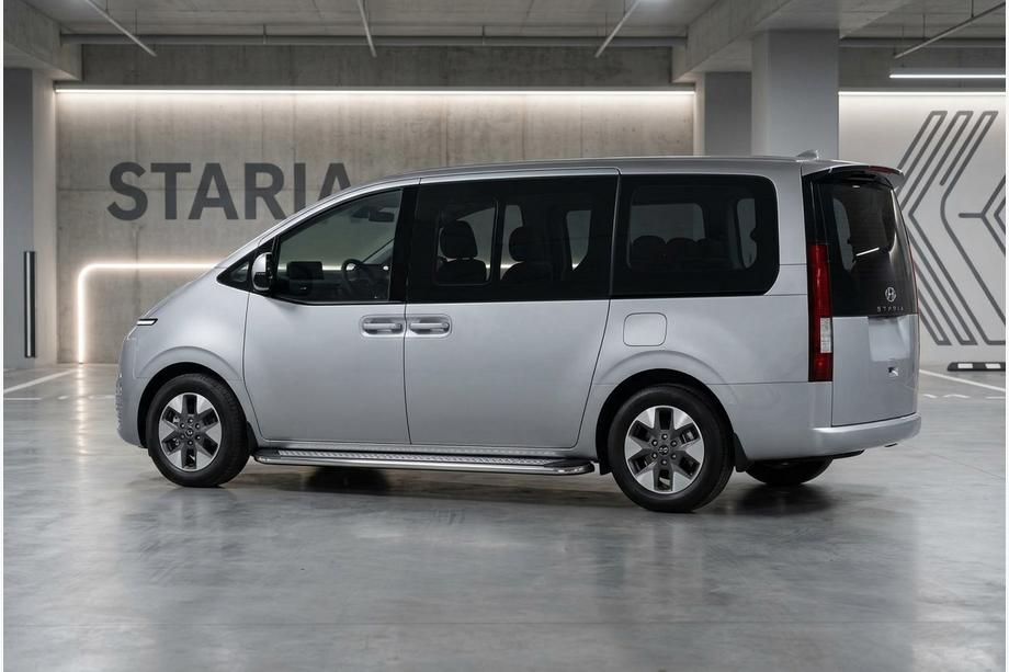 Hyundai Staria 2021– Sidetrin Maydos V2 (2 stk., aluminium ↗ rustfrit stål) Image