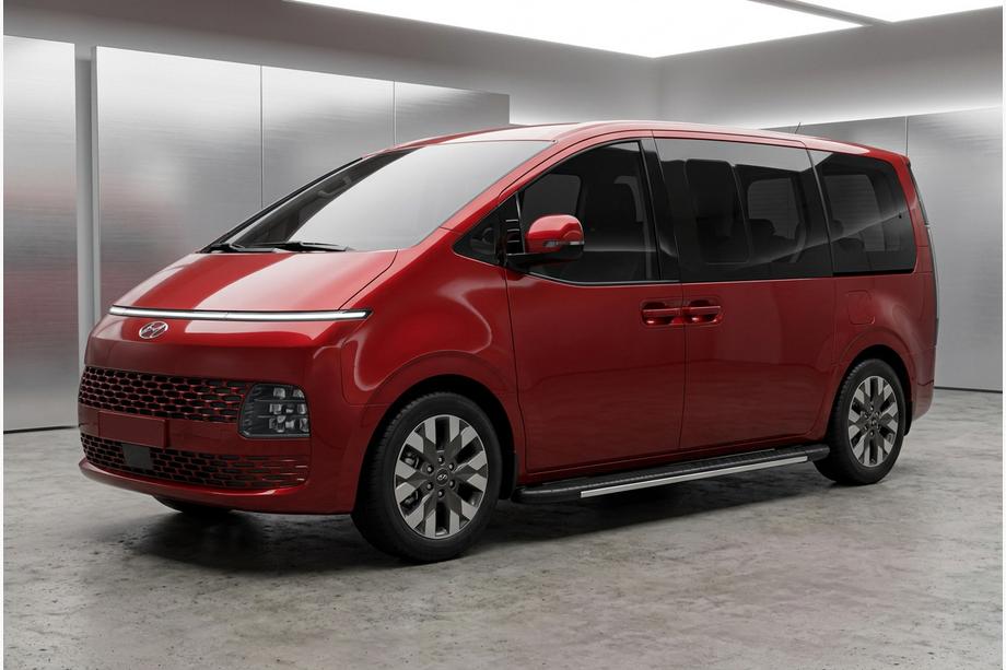Hyundai Staria 2021– Bosphorus Grey sidetrin (2 stk., aluminium) Image