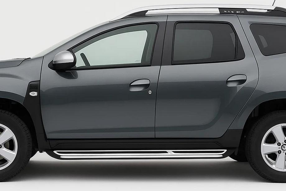 Dacia Duster 2018–2024 OEM sidetrin (2 stk., aluminium) Image