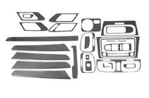 Volkswagen Golf 6 2008–2014 Instrumentpanelbeklædninger (stort sæt) Mørkt træ foto 2