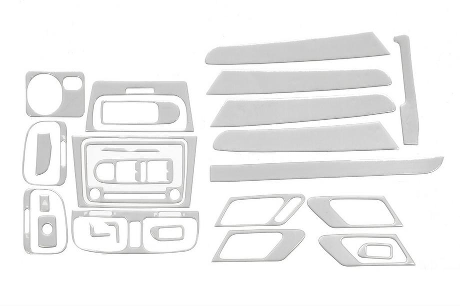 Volkswagen Golf 6 2008–2014 Instrumentpanelbeklædninger (stort sæt) Mørkt træ Image