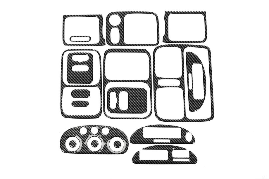 Renault Clio II 1998–2005 Instrumentbordbeklædning Carbon Image