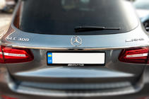 Mercedes GLC X253 2015–2022 Kromliste over nummerpladen (rustfrit stål) foto 2