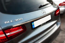 Mercedes GLC X253 2015–2022 Kromliste over nummerpladen (rustfrit stål) foto 3