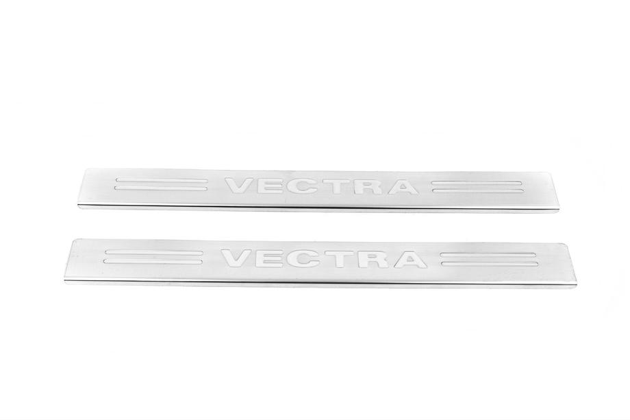 Opel Vectra B 1995–2002 Carmos dørtrinslister (2 stk., rustfrit stål) Image