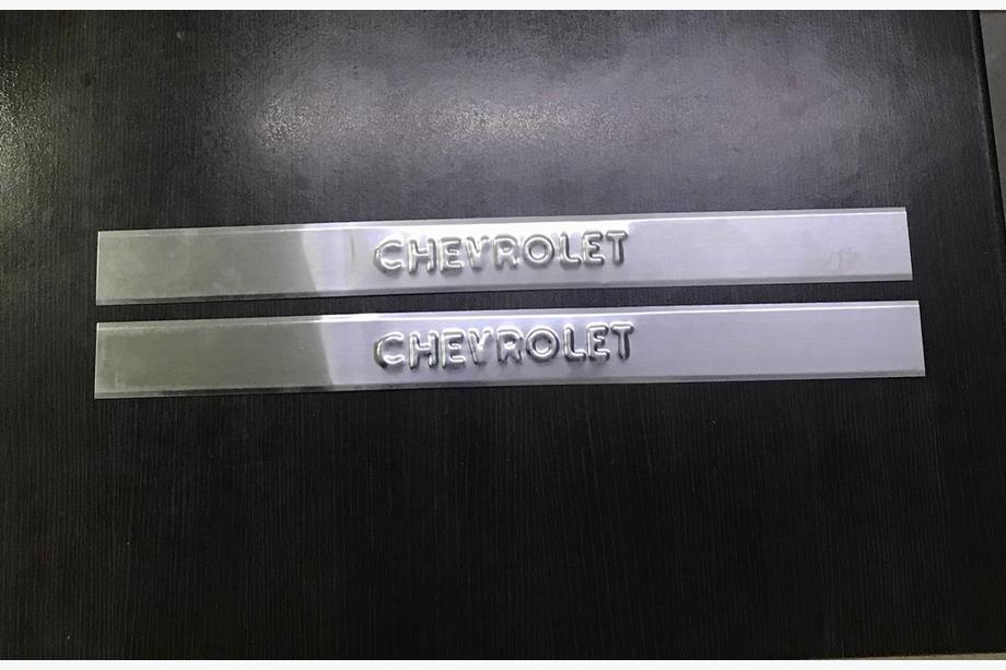 Chevrolet Lacetti 2003–2024 NEDSAT! Carmos dørtrinslister (2 stk., rustfrit stål) Image