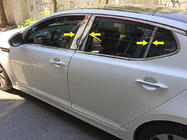 Kia Optima 2010–2016 Dørstolpe-lister (6 stk., rustfrit stål) foto 1