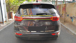 Kia Sportage 2015–2021 Kromliste over nummerplade (2019-2021, rustfrit stål) foto 1