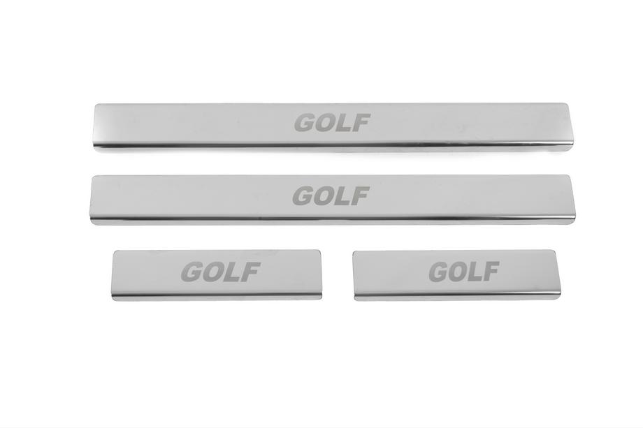 Volkswagen Golf 7/E-Golf 2012–2020 Dørtrinslister Carmos V2 (4 stk., rustfrit stål) Image