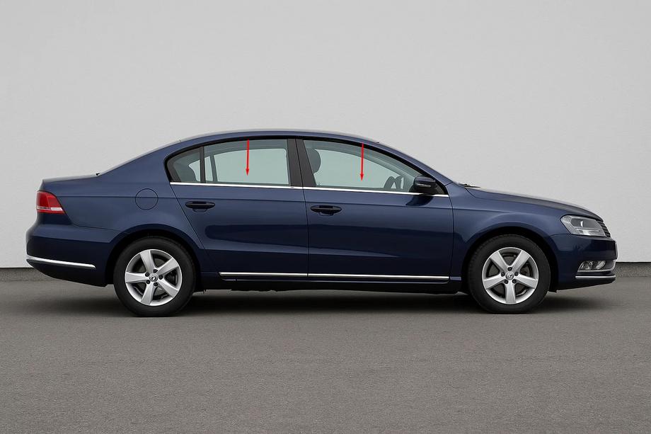 Volkswagen Passat B7 2012–2015 Rudekantliste SD/SW (rustfrit stål) Image