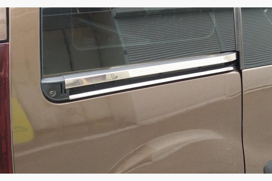Peugeot Partner Tepee 2008–2018 Rustfri stål lister til skydedøre (4 stk.) Carmos - Tyrkisk stål Foto 2