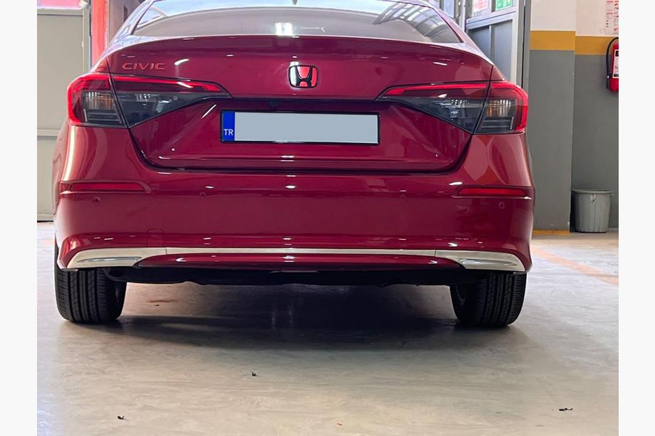 Honda Civic Sedan 2021– Bagkofangerbeskytter bag (Sedan, rustfrit stål) Image