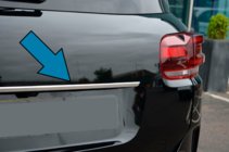 Citroen C5 Aircross 2017–2025 Kromliste over nummerpladen (rustfrit stål) foto 1