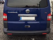 Volkswagen T5 Transporter 2003–2010 Liste over nummerplade til bagklap (med tekst, rustfrit stål) Carmos - Tyrkisk stål foto 1