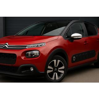 Spejlkapper i rustfrit stål (2 stk.) Citroen C-3 2016–2023 foto 3