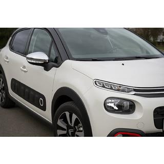 Spejlkapper i rustfrit stål (2 stk.) Citroen C-3 2016–2023 foto 1