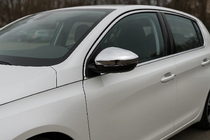 Peugeot 308 2014–2021 Spejlkapper i rustfrit stål (2 stk.) Carmos - Tyrkisk stål foto 1