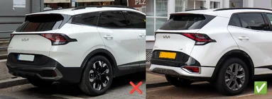 Kia Sportage 2021– Vindafvisere med kromliste Niken (til SWB, 4 stk.) foto 9