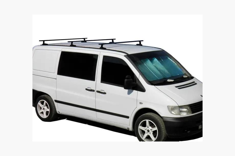 Mercedes Vito W638 1996–2003 Tværstænger til originale monteringspunkter, sorte Kenguru (3 stk.) Image