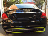 Mercedes C-klasse W205 2014–2021 Kofangerende-beskyttelse i rustfrit stål V2 foto 1