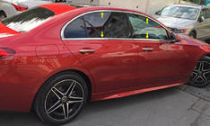 Mercedes C-klasse W206 2022– Komplet vindueskantsæt (rustfrit stål) foto 1