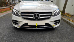 Mercedes E-klasse W213 2016–2023 Kromliste til forreste kofanger 2016-2020 (rustfrit stål) foto 1