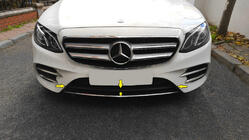 Mercedes E-klasse W213 2016–2023 Kromliste til forreste kofanger 2016-2020 (rustfrit stål) foto 2