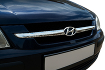 Hyundai Getz 2002– Grillafdækninger til kølergrill (2 dele, rustfrit stål) foto 1