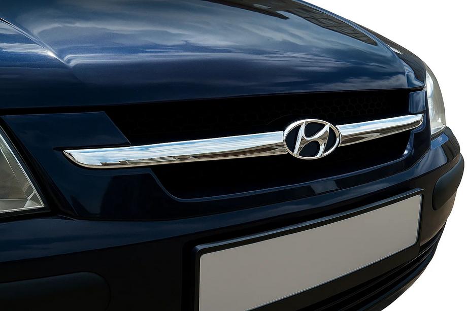 Hyundai Getz 2002– Grillafdækninger til kølergrill (2 dele, rustfrit stål) Image