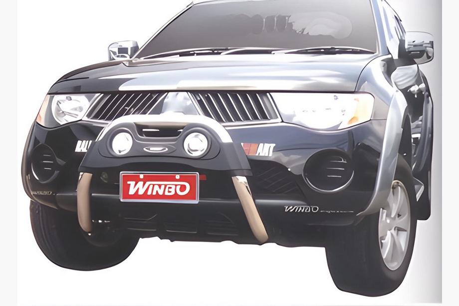 Mitsubishi L200 2006–2015 Kængurugitter A124551 uden monteringsbeslag (rustfrit stål) Image