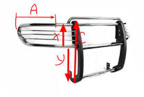 Toyota FJ Cruiser 2006–2022 Kængurugitter A098600 (rustfrit stål) foto 6