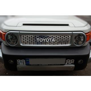 Krom grill-lister (rustfrit stål) Toyota FJ Cruiser 2006–2022 foto 1