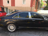 Mercedes S-Klasse W221 2005–2013 Søjlekapper (6 stk., rustfrit stål) foto 1