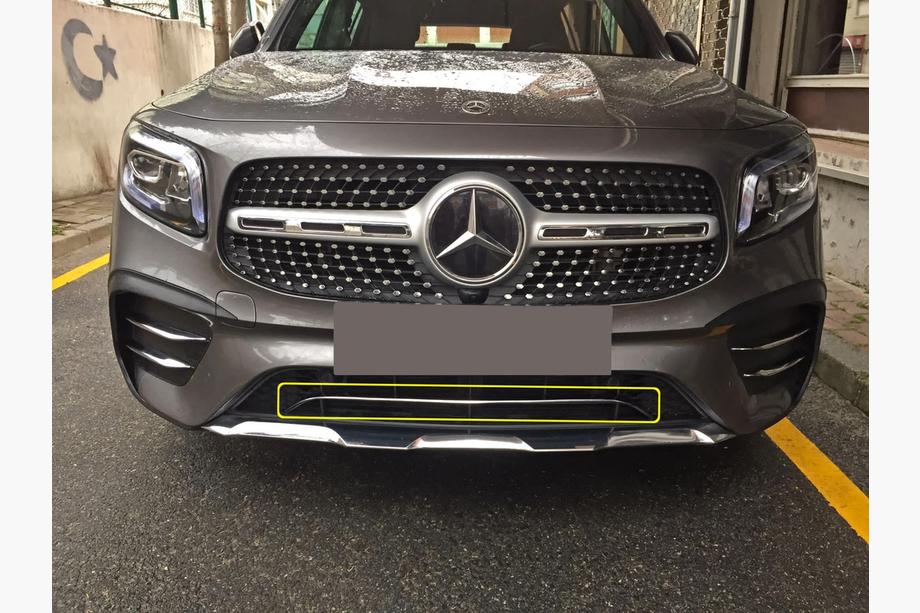 Mercedes GLB X247 2019– Kromliste til forreste kofanger (rustfrit stål) Foto 1