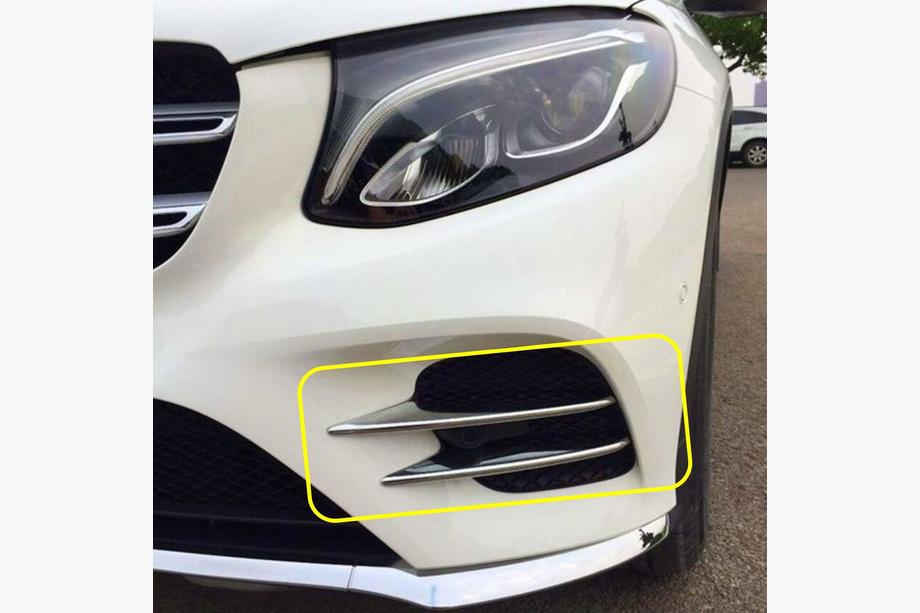 Mercedes GLC X253 2015–2022 Sidelister til forreste kofanger V1 (rustfrit stål) Image