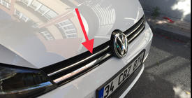 Volkswagen Golf 7/E-Golf 2012–2020 Grillister 2017-2020 (rustfrit stål) foto 3