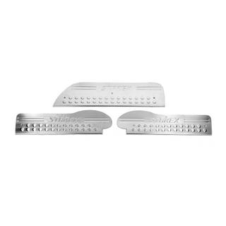 Krom dørtrinslister OmsaLine (3 stk., rustfrit stål) Hyundai H200, H1, Starex 1998–2007 foto 4