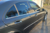 Mercedes E-klasse W211 2002–2009 Udvendige rudekantslister i rustfrit stål SD, OmsaLine - Italiensk rustfrit stål (4 stk.) foto 12
